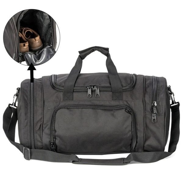 Versatile Sports & Travel Duffel Bag with Shoe Compartment