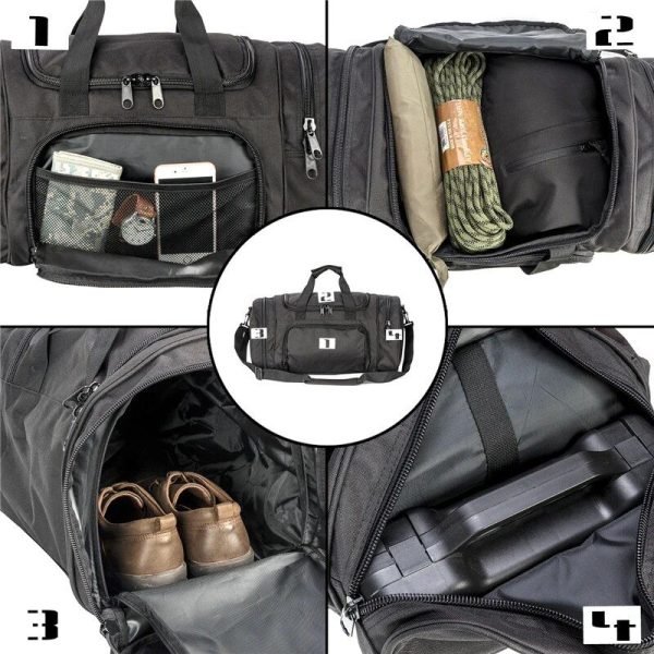Versatile Sports & Travel Duffel Bag with Shoe Compartment
