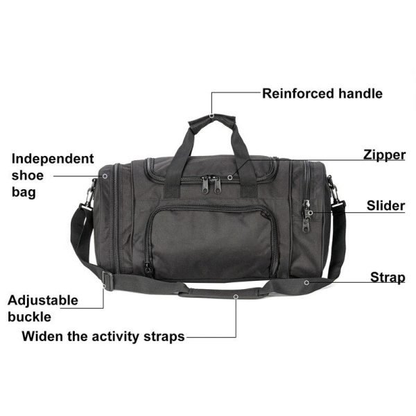 Versatile Sports & Travel Duffel Bag with Shoe Compartment