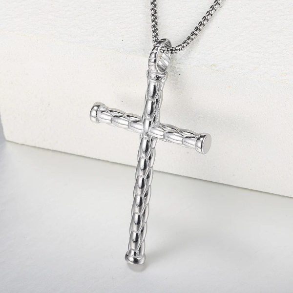 Stainless Steel Cross Pendant Necklace