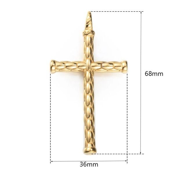 Stainless Steel Cross Pendant Necklace