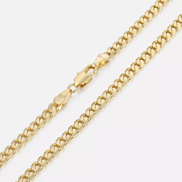 Gold Cuban Link Chain Necklace for Men